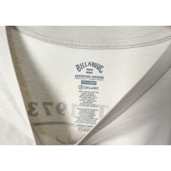 NEW Billabong Men's XXL Backdrop Adventure Division T-Shirt Tee Organic Cotton - Picture 3 of 6